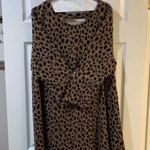 Animal print dress/tunic